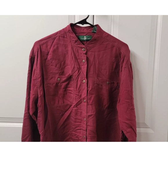 Hunt Club Men's Button Up Shirt Size: Large 100 Percent Silk - Picture 2 of 10